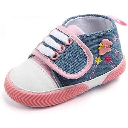 Vauvan poikien tyttöjen tennarit pehmeät vauvan ensikengät liukueste kevyet taaperoiden ensimmäiset kävelykengät--- Pinkki 13cm