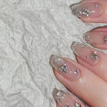 Kiste falske negle Ballerina falske negletryk på negle