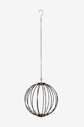 Star Trading - Ulkokoriste Mounty 30cm - Musta - Koristevalaisimet - - Homeroom