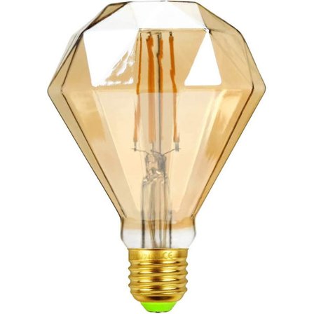 Led Vintage Pærer Lyspære 4w Diamant Edison Lyspære G95 220/240v E27 Special Dekorativ Lyspære (gylden)