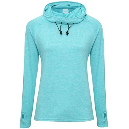 AWDis Just Cool Dam/Kvinnor Girlie Cowl Neck Baselayer Top XL Ocean Blue Melange XL
