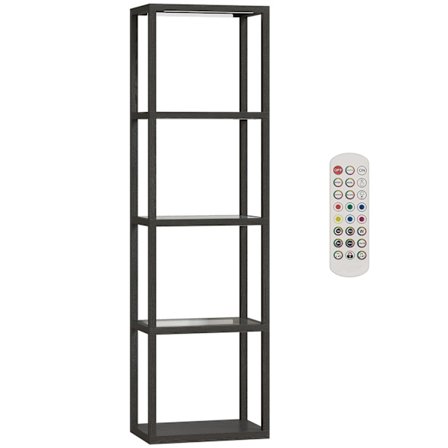 RGB-golvlampa med glashyllor, LED, fjärrkontroll, musiksynkronisering