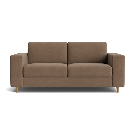 Pesaro 2.5 personers sofa - Wind Beige - 192x92x84cm - Slidstærk Sofa med Koldskum, Nozag fjedre & Stel af Massivt træ - Komfort og Kvalitet