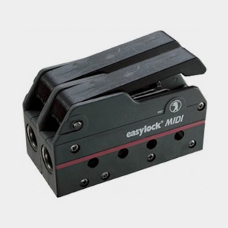 Rope Clutch Easylock Midi, double, for Ø6 - 10 mm line, black