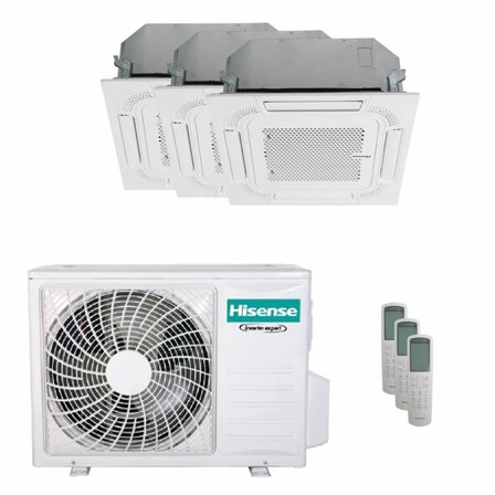 Condizionatore Hisense Cassetta ACT trial split 9000+9000+12000 BTU inverter A++ unità esterna 6.3 kW
