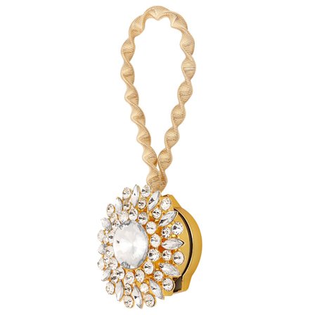 Moderne magnetiske gardinholdere i guld