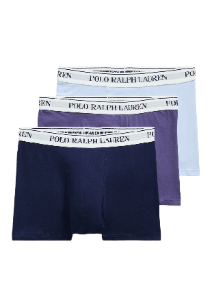 Polo Ralph Lauren Classic Stretch-Cotton Trunk 3-Pack Kalsonger Herr Blå L