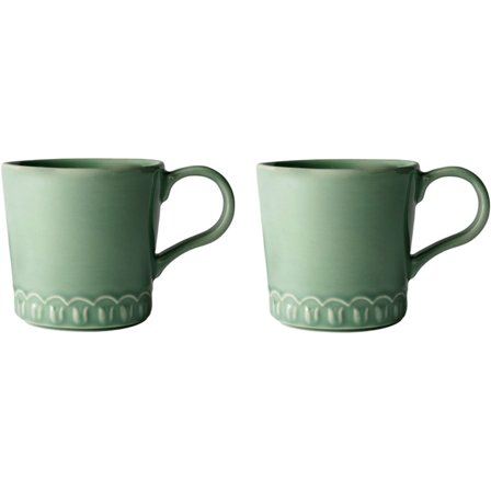 Potteryjo Tulipa kop med hank, 2-pak, verona grøn | KitchenOne