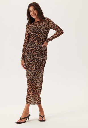 BUBBLEROOM-Mesh Midi Dress-S