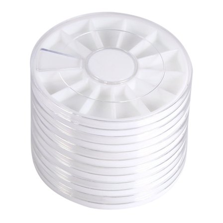 6 st 12 Fack Nagelkonst Strass Förvaringslåda Tom Hjulbehållare