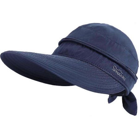 Hattar för kvinnor UPF 50+ UV Solskydd Konvertibel Strandvisirhatt [DB]