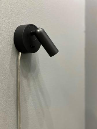 Aneta Lighting FENJA vegglampe, svart, 3W LED