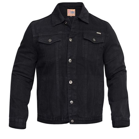 Duke Herr D555 London Trucker Denimjacka X-Large Svart