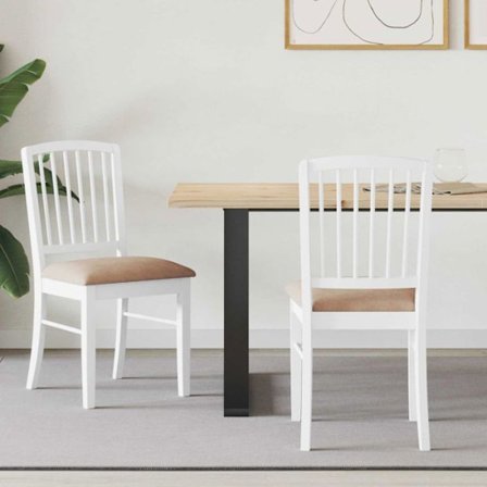 Stolar Vidaxl matstolar 2 pcs Vit 50 x 52,5 x 91 cm