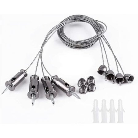 10 st. Rostfritt Stål Tråd Repkrok, Rostfritt Stål Rep Hängande Tråd Kit