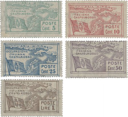 Italien 1923 - Sassone 10-14 - Postfrisk