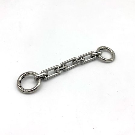 2 st påse förlängningskedja fyrkantig spänne kedja SILVER 2 st 3