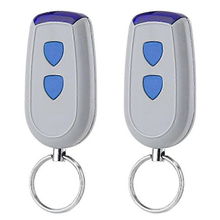 2-pack 433,92 MHz Fjärrkontroll för Crawford EA433 2KS, EA433 2KM, EA433 4KS, RCU 43 Stål [DB]