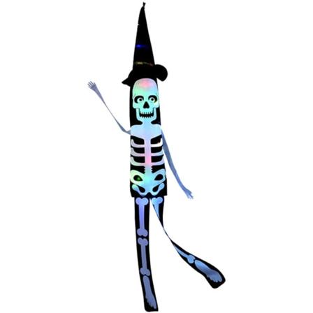 LED Halloween-dekorasjon blinkende hengende skalle skrekk gresskar flaggermus hjem hage hjemsøkt hus Halloween flerfarget