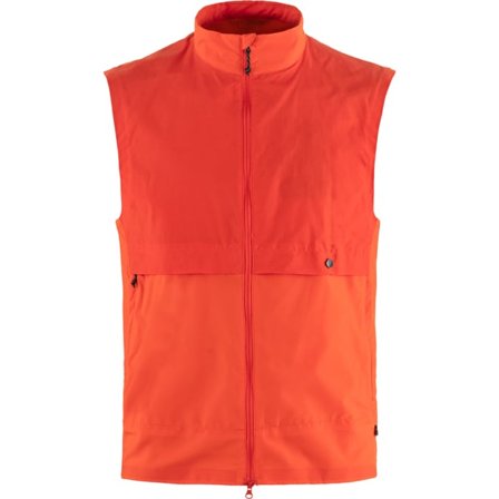 Fjällräven Herr's Hoja Adventure Vest in Flame Orange | Size: XS, HC-Lite/Polyester