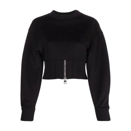Alexander McQueen, Round-neck Knitwear Czarny, Kobieta, Rozmiar: S