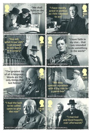 England - Winston Churchill - Postfrisk sæt 8v