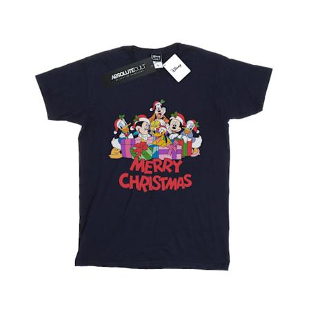 Disney Dam/Kvinnor Musse Pigg Och Vänner Jul Bomull Navy Blue S
