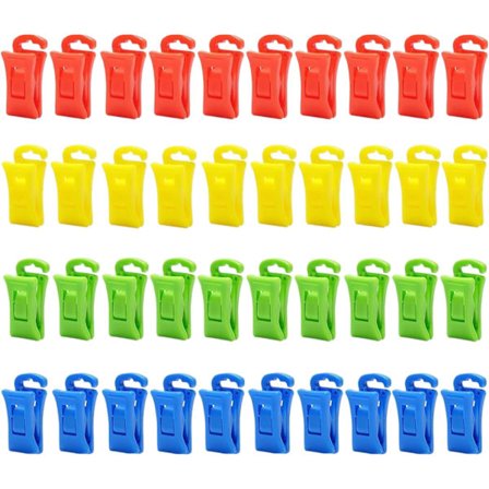 40 kpl Sukkaklipsiä, liukumattomat sukkaklipsit koukulla, sopivat pyykkinarulle, kiinnittävät ja ripustavat sukat turvallisesti pesukoneessa ja 