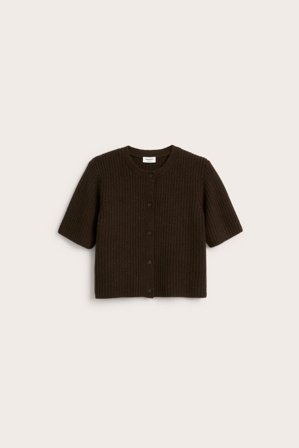 Kappahl | Kortermet cardigan | Brun