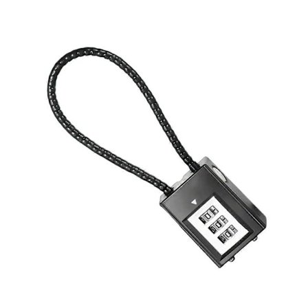 【PP】Hjelmer Kabellås, Snowboardlås, Sikkert Kabellås, Liten Hengelås Utendørs 20cm