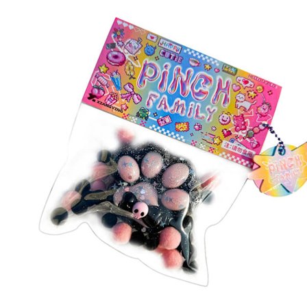 Taba Kattfot Squishy Lelut, Kawaii Stressiä Lievittävä Puristuslelu Eläinten Ystäville Musta Pinkki Musta Vaaleanpunainen