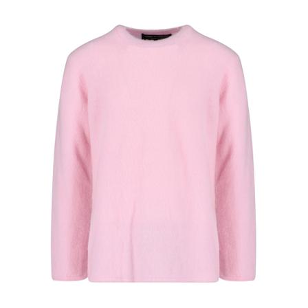 Comme des Garçons Round-neck Strik Pink, Herre Strik, Størrelse: L