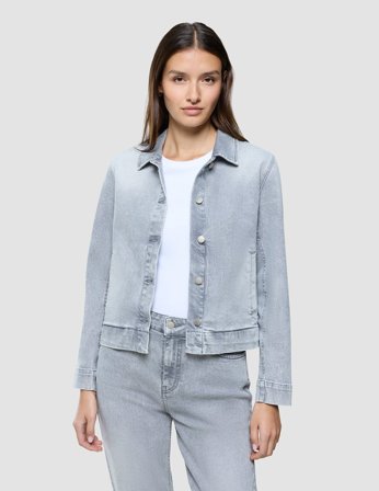 Shaping New Tomorrow - Dam - Denim Jacket - Light Grey Washed - Storlek M