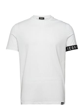 Round Neck T-Shirt T-shirts Short-sleeved Vit DSquared2
