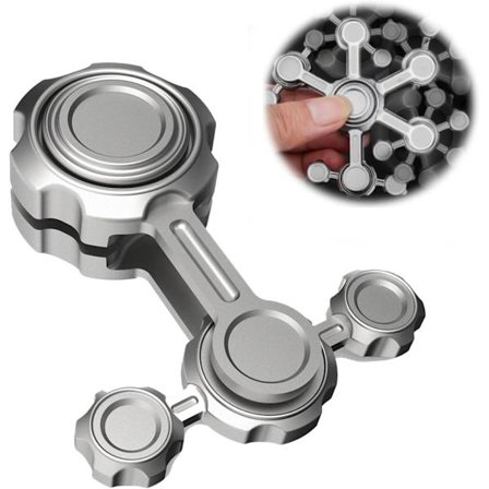 Cool Gear Fidget Spinner - Metal Chain Design - Stress Relief for Kids/Adults