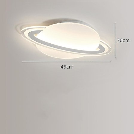 45 cm taklampa 25W steglös dimning Ultratunn elliptisk tecknad Planet LED-taklampa