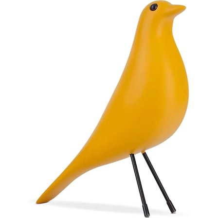 (Keltainen) Eames Lintu Figuriini Hartsi Lintu Patsas Veistos Moderni Minimalistinen Lintu Koriste-esineet Olohuoneeseen Makuuhuoneeseen Toimistoon 