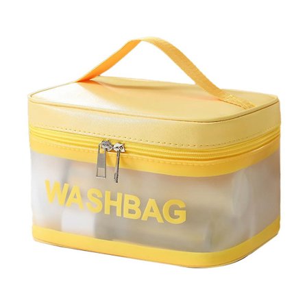 Pu Ny Bärbar Resväska Kosmetisk Skrivbordsförvaringsväska Enkel Vattentät Kosmetisk Väska