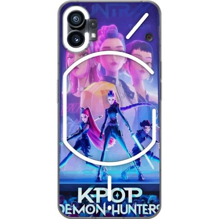 Kompatibelt Mobilskal till Nothing Nothing Phone (1) Trendiga KPop Demon Hunters docka figur