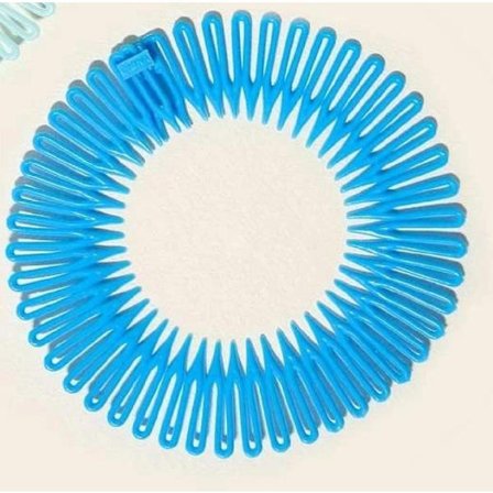 Zic zac diadem i plast (8 färg val)