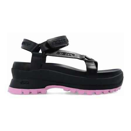 Stella McCartney, Flat Sandals Czarny, Kobieta, Rozmiar: 39 EU