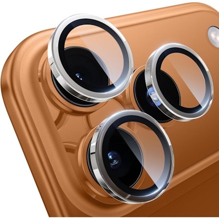 för iPhone 17 Pro Max/iPhone 17 Pro Kameraskydd - 9H Hårdhet Reptåligt Bubblfritt, HD Härdat Kamerametall
