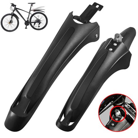 Skjerm for 20-24 tommers sykkelskjerm Sykkelskjermer Bakskjerm og Forskjerm Skjerm Sykkel og Terrengsykkel Skjermsett Bak Svart