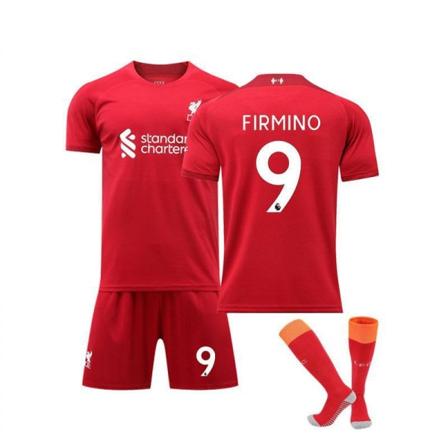 22-23 Kausi Uusi Liverpool Koti Lapset Aikuiset Jalkapallo Jalkapallopaita Trainin Paita Puku No.9 FIRMINO 20