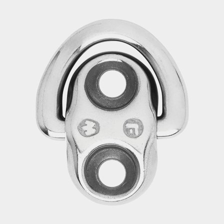 Cadène à œil rabattable Wichard Universal Folding, inox, 40 x 40 mm, 2 trous