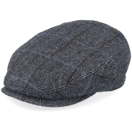 Stetson - Grå flatcap Keps - Kent Wool Charcoal Flatcap @ Hatstore