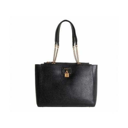 Guess, Shoulder BAG Zwart, Dames, Maat:ONE Size,leer