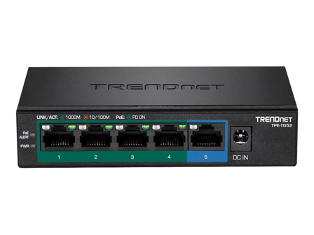 TRENDnet 5-Port Gigabit PoE+ Switch