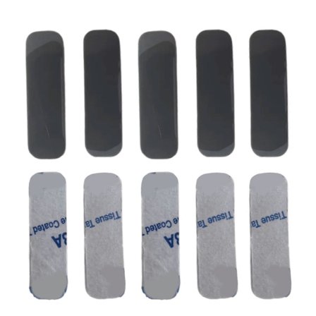 10 stk. skridsikre selvklæbende silikone gummifødder, stødabsorberende ovale måtter, beskyttere til tastaturer, basekabinet