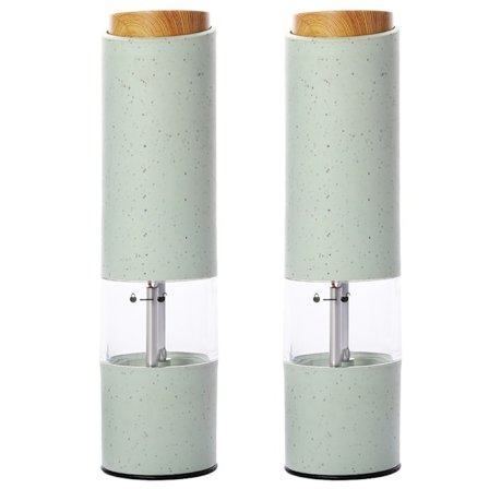 Elektrisk pepparkvarn Automatisk saltkvarn Vetefibermaterial Enhandsmanövrerad kvarn